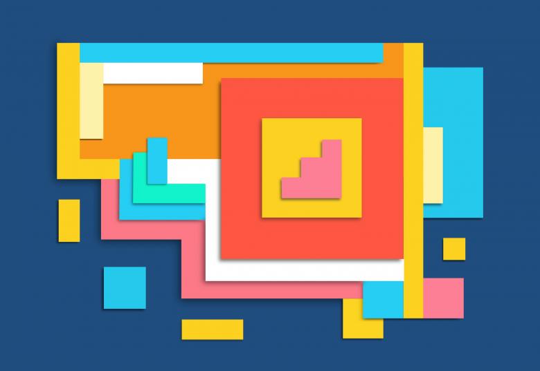 Free stock image of Abstract Colorful Pattern - Squares and Rectangles created by Jack Moreh