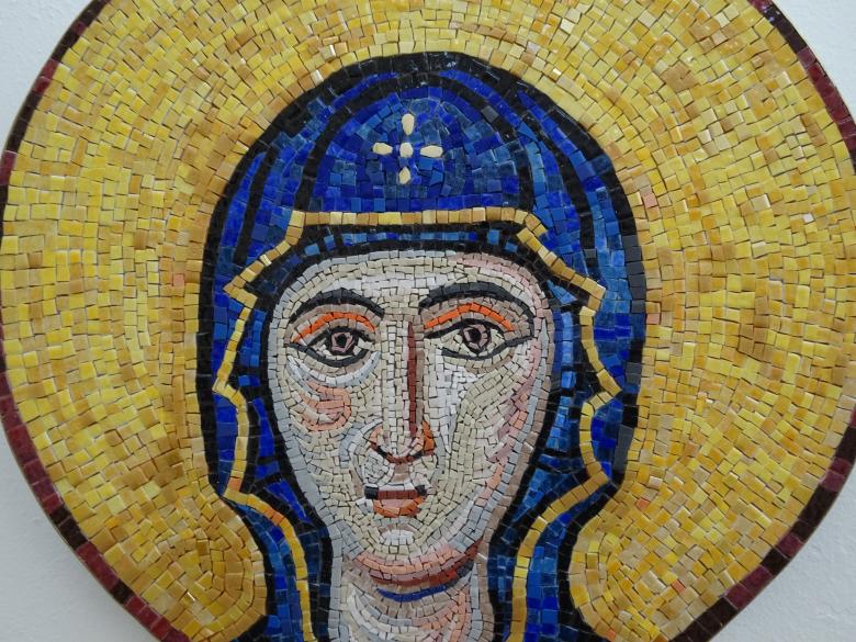 Free stock image of Mosaic Virgin Mary created by GAIMARD Jacques