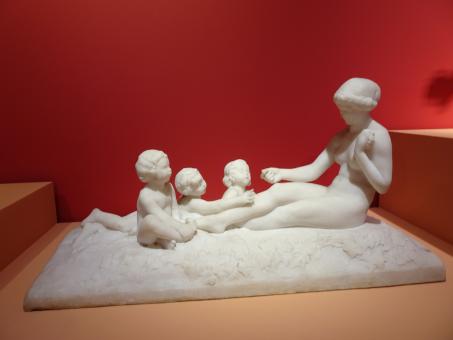 Free Stock Photo of Mother and children (Paul Landowsky museum)