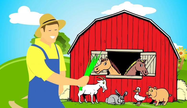Free stock image of Farmer and Animals created by mohamed hassan