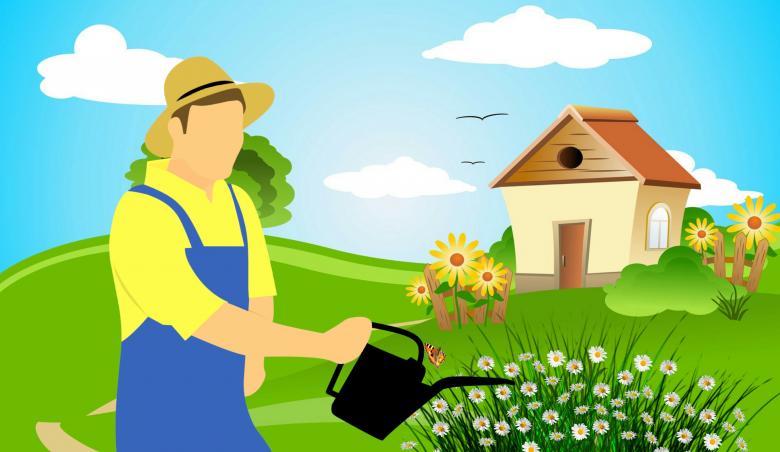 Free stock image of Farmer Gardening Illustration created by mohamed hassan
