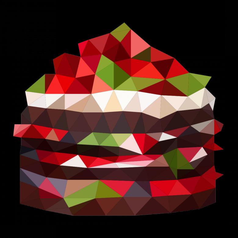 Free stock image of Polygonal Cake created by Helen