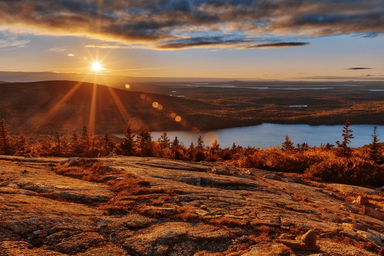 Free stock image of Cadillac Mountain Sunset created by Nicolas Raymond