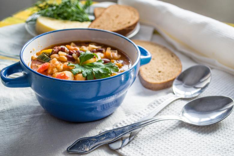 Free stock image of Delicious Warm Soup and Bread created by Svetlana
