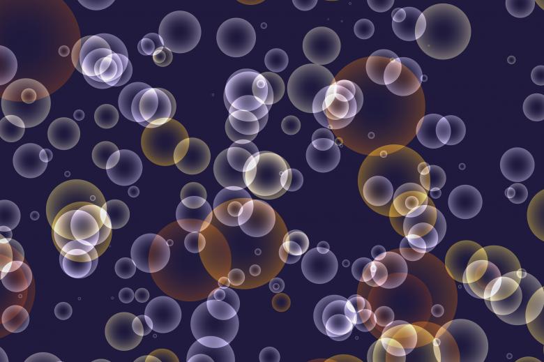 Free stock image of Blue Bokeh Bubbles Background created by Sos