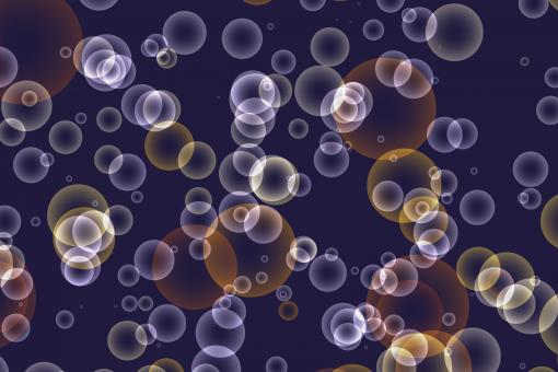 Blue Bokeh Bubbles Background - Free Stock Photo