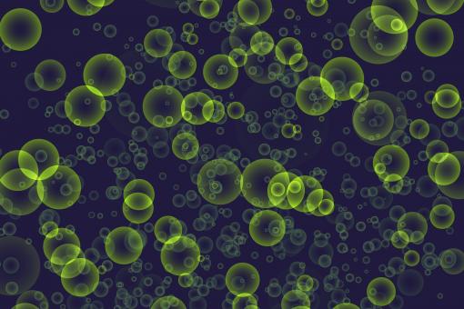Green Bokeh Bubbles Background - Free Stock Photo