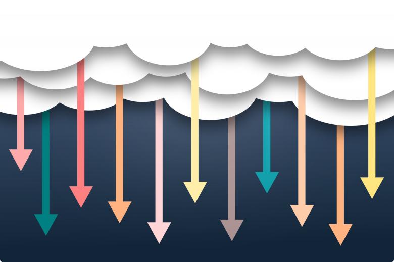 Free stock image of Abstract Arrow Clouds - Background with Copyspace created by Jack Moreh