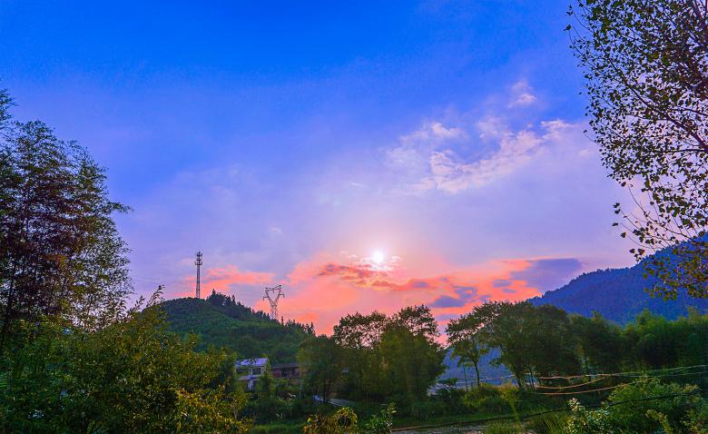 Free stock image of Sunset in Rural China created by zhang huan
