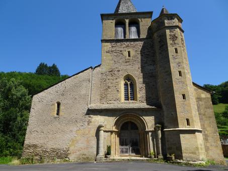 Free Stock Photo of Grey church with a stairway tower
