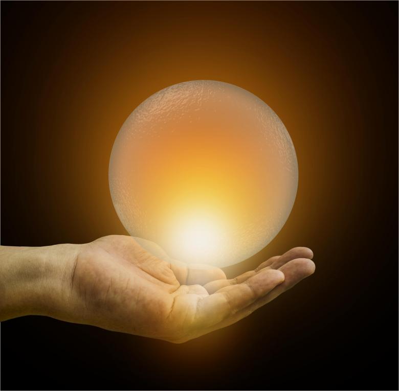Free stock image of Hand Holding Glowing Crystal Ball - Predicting the Future Concept created by Jack Moreh