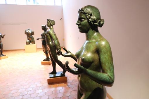 Room of the standing full size nude statues - Free Stock Photo