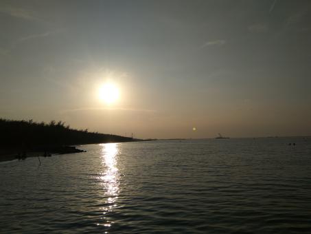 Free Stock Photo of Sunset at the beach