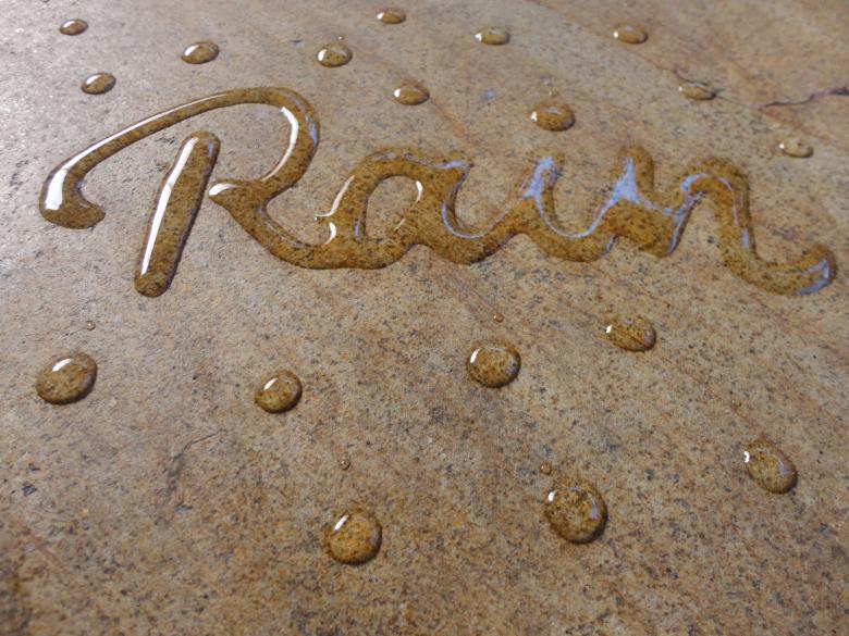 Free stock image of Rain water calligraphy created by Chekokiart
