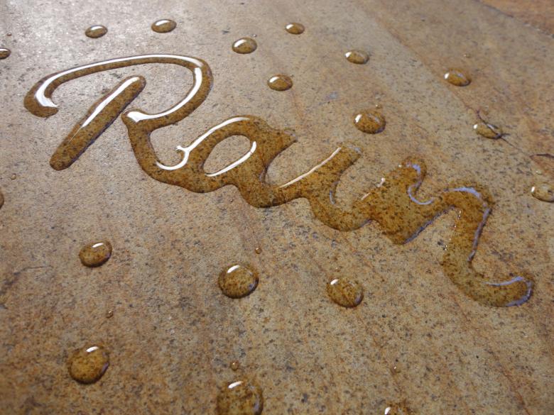 Free stock image of Rain water calligraphy created by Chekokiart