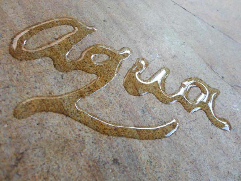 Free stock image of Aqua water calligraphy created by Chekokiart