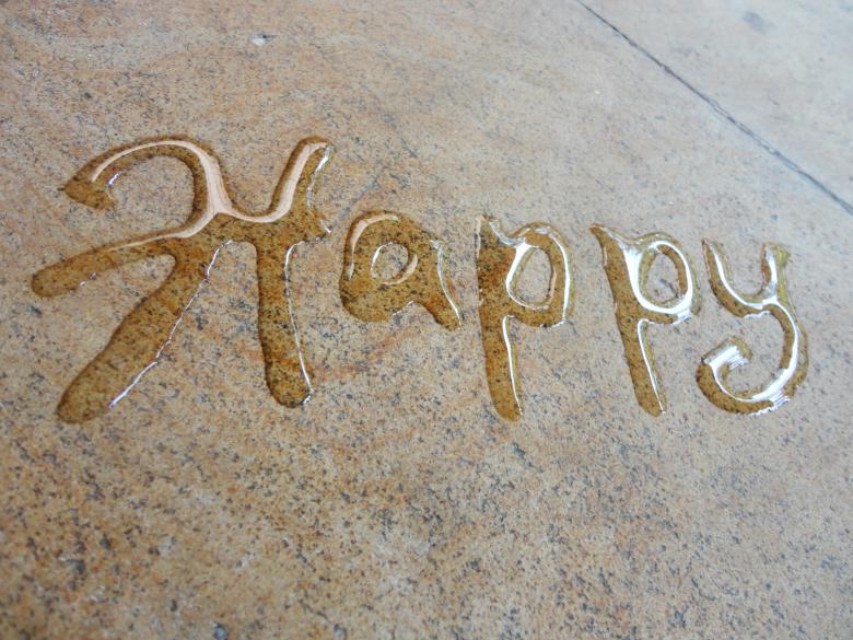 Free stock image of Happy water calligraphy created by Chekokiart