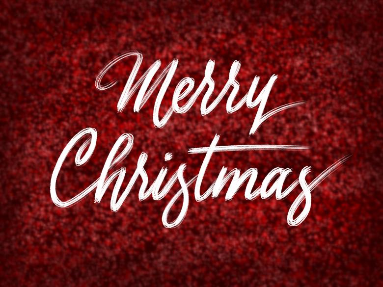 Free stock image of Merry Christmas Text on Red created by Chekokiart