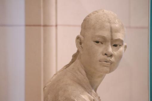 Free Stock Photo of Stone sculpture of Chinese young man