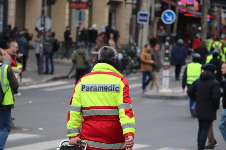 Free stock image of Paramedic on duty!!! created by GAIMARD Jacques