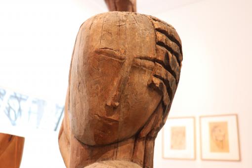 Free Stock Photo of Detail of Ossip Zadkine wood sculpture