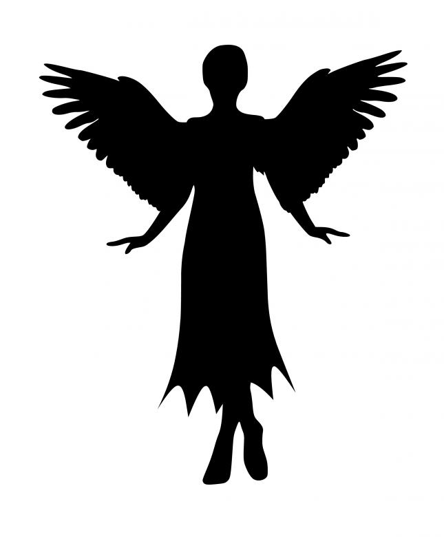 Free stock image of Angel Silhouette created by mohamed hassan
