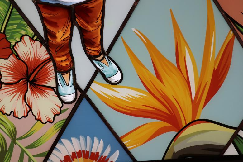 Free stock image of Modern stained glass created by GAIMARD Jacques