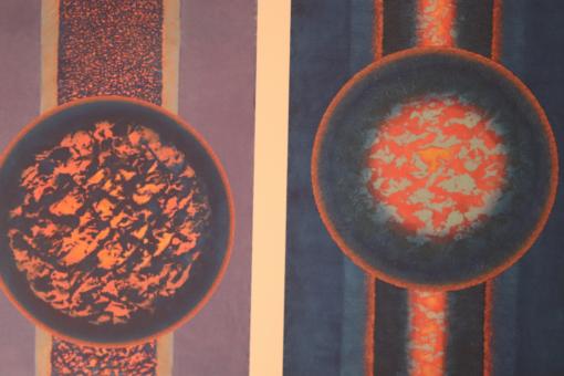 Free Stock Photo of Fine art-painting on glass