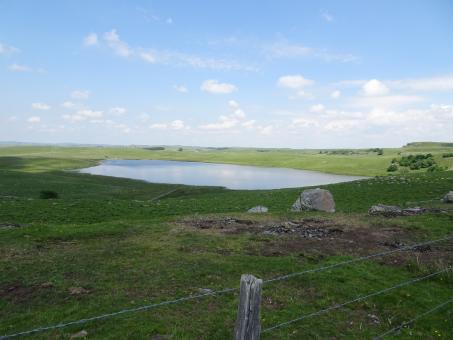 Free Stock Photo of Strange lake with no trees or shrubs around!