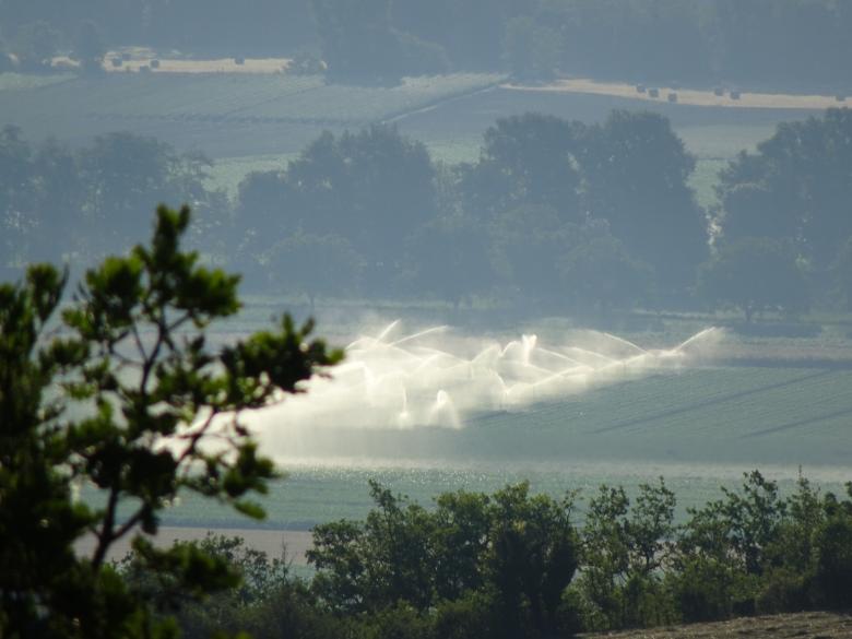 Free stock image of Watering the crops before summer droughts! created by GAIMARD Jacques