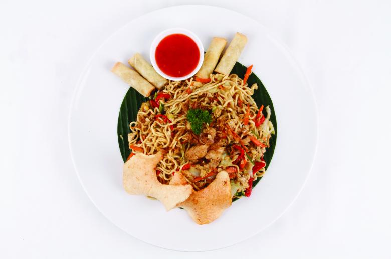 Free stock image of Chicken Noodle Dish from Above created by Suandana Ipandemade