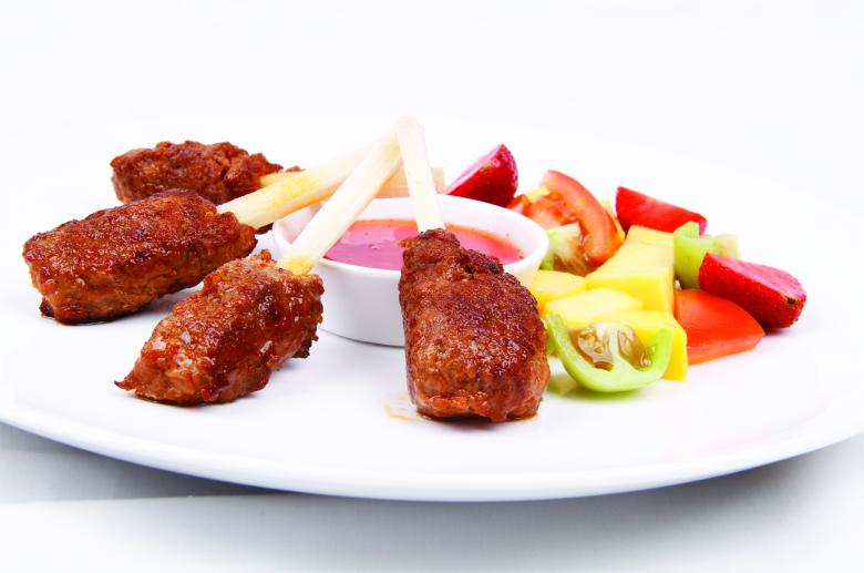 Free stock image of Chicken Satay Dish created by Suandana Ipandemade