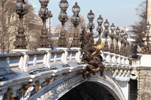 Free Stock Photo of One of the most beautiful bridges of Paris