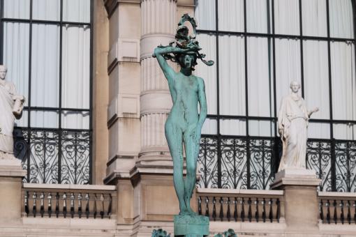 Free Stock Photo of Bronze sculpture in a park