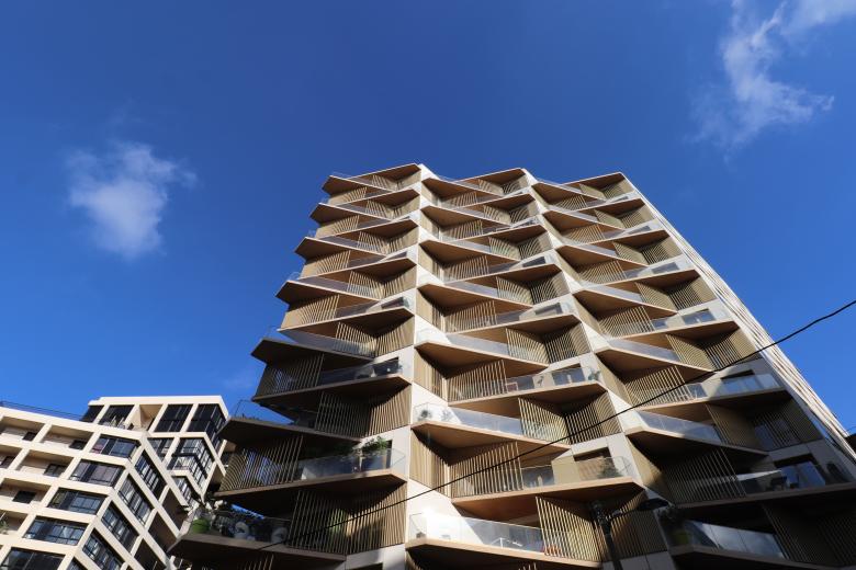 Free stock image of New trendy residential building created by GAIMARD Jacques