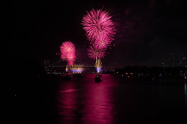 Free stock image of Fireworks Over the Sydney Harbour Bridge created by Tom Hill