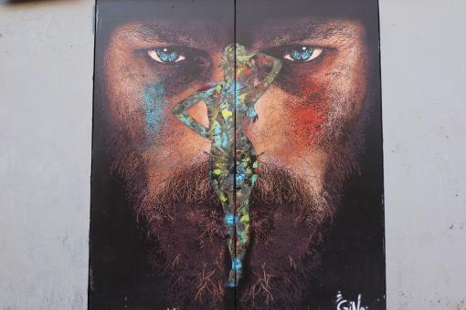 Street art graffiti portrait - Free Stock Photo