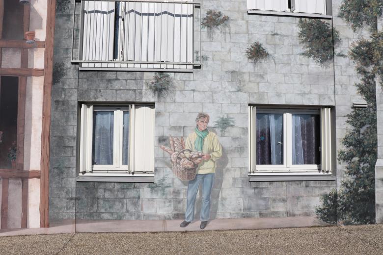 Free stock image of Wall painting on residential building created by GAIMARD Jacques