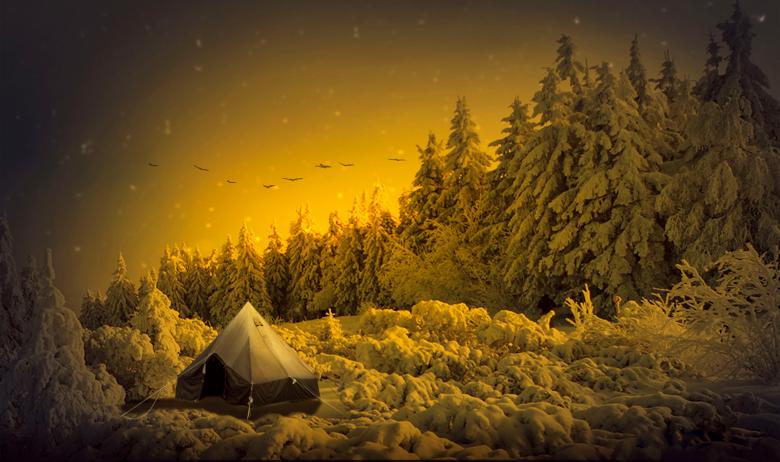 Free stock image of Fantasy Snow Landscape created by selim çatak