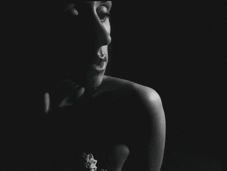 Free Stock Photo of Dark Female Studio Portrait