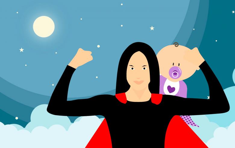 Free stock image of Super Mother Illustration created by mohamed hassan