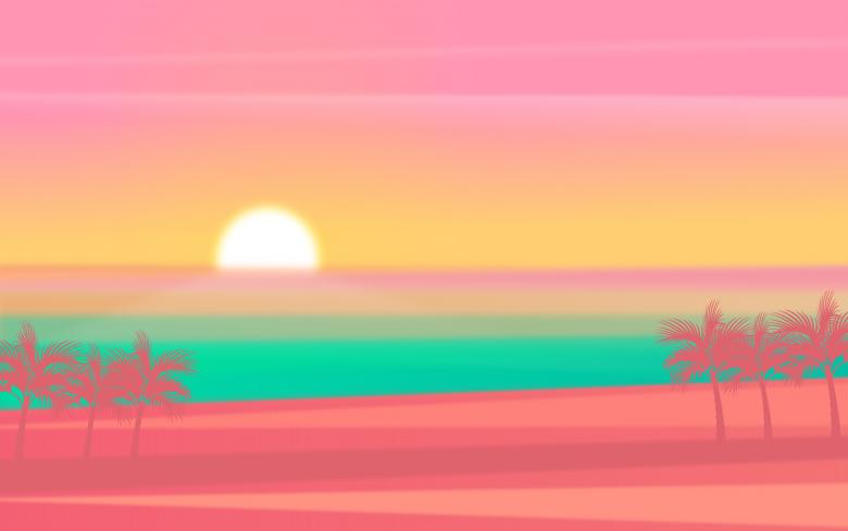 Free stock image of Summer Background with Palm Trees - Hazy Looks created by Jack Moreh
