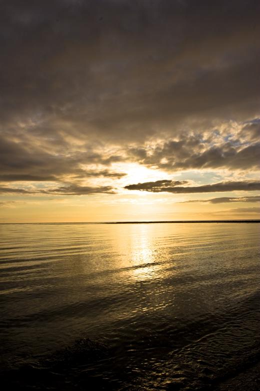 Free stock image of Sunset Over the Sea created by Bjorgvin