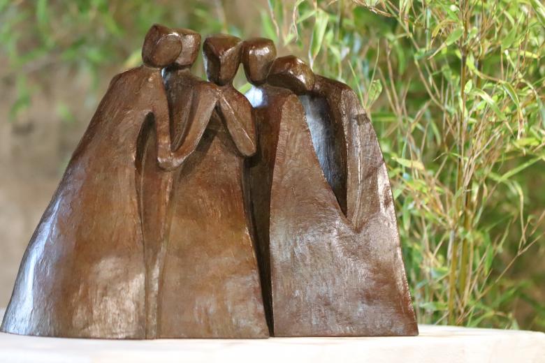 Free stock image of Modern brown bronze sculpture created by GAIMARD Jacques