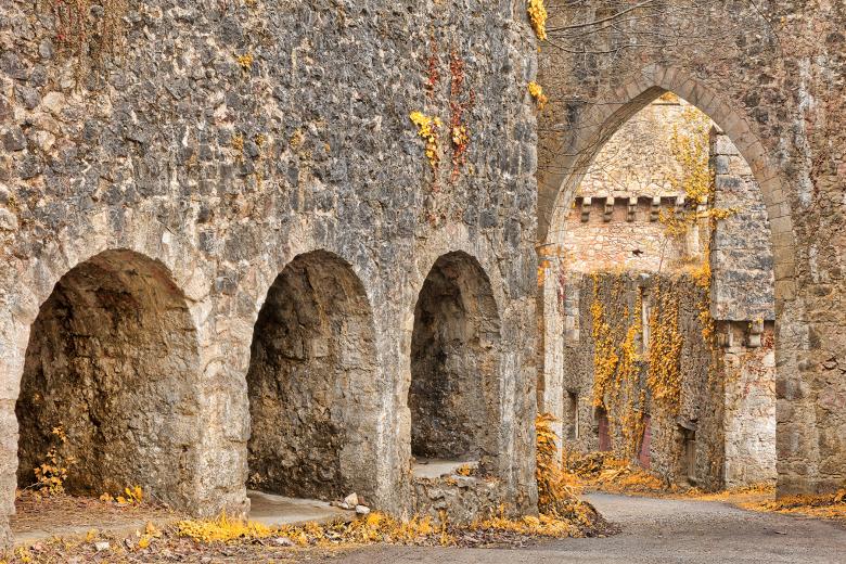 Free stock image of Gwrych Castle Arches - Gold Decadence created by Nicolas Raymond