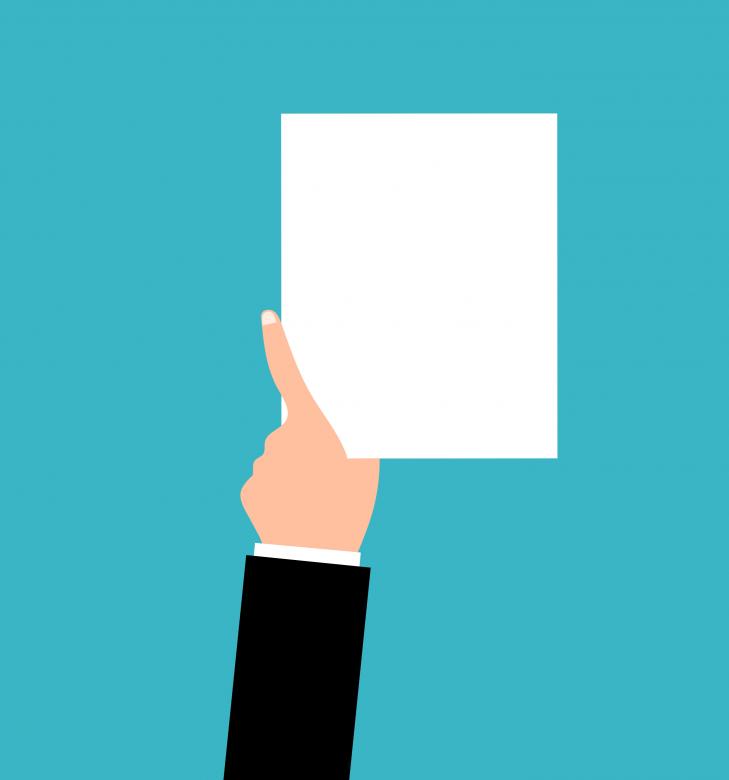 Free stock image of Holding Blank Paper created by mohamed hassan