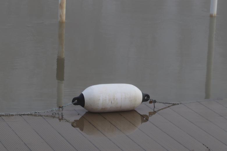 Free stock image of Lonely buoy on the riverside created by GAIMARD Jacques