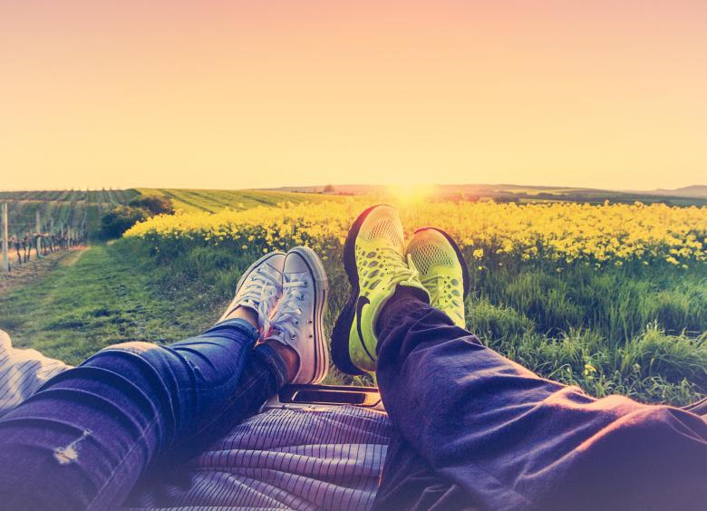 Free stock image of Couple Watching the Sunset - Hazy Looks created by Jack Moreh