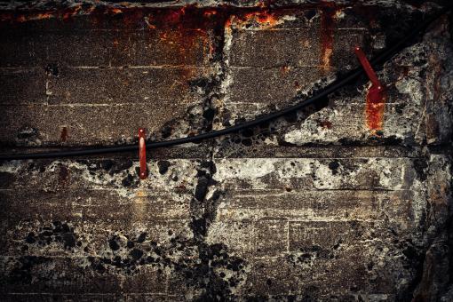 Free Stock Photo of Rusted Concrete Wall
