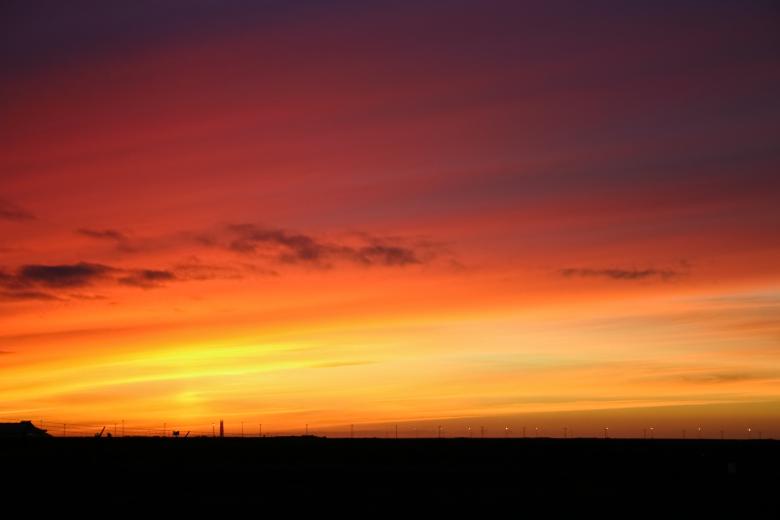 Free stock image of Red Sunset Sky created by Bjorgvin
